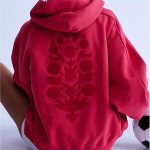 NWT Free People Vibrant Red Hoodie